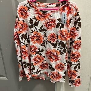 NWT size 10/12 old navy soft floral top